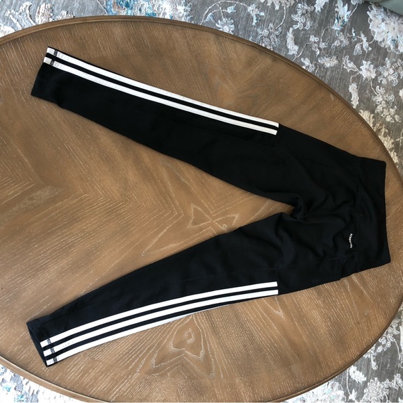 Adidas aeroready 3-Stripes 7/8 Side Pocket High Rise Tights S - Picture 12 of 16